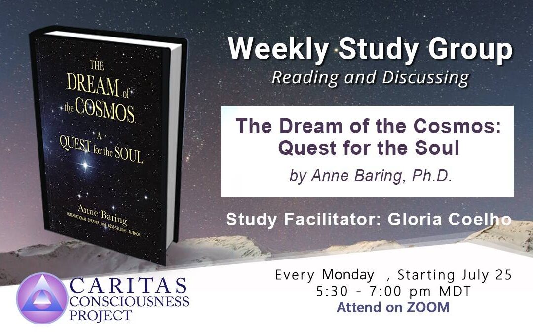 July 25  New Weekly Study Group Reading and Discussing The Dream of the Cosmos: Quest for the Soul  by Anne Baring, Ph.D.
